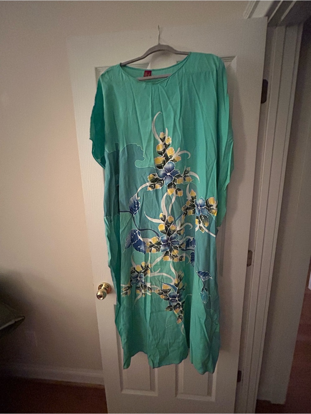 Mint green Floral Maxi Dress